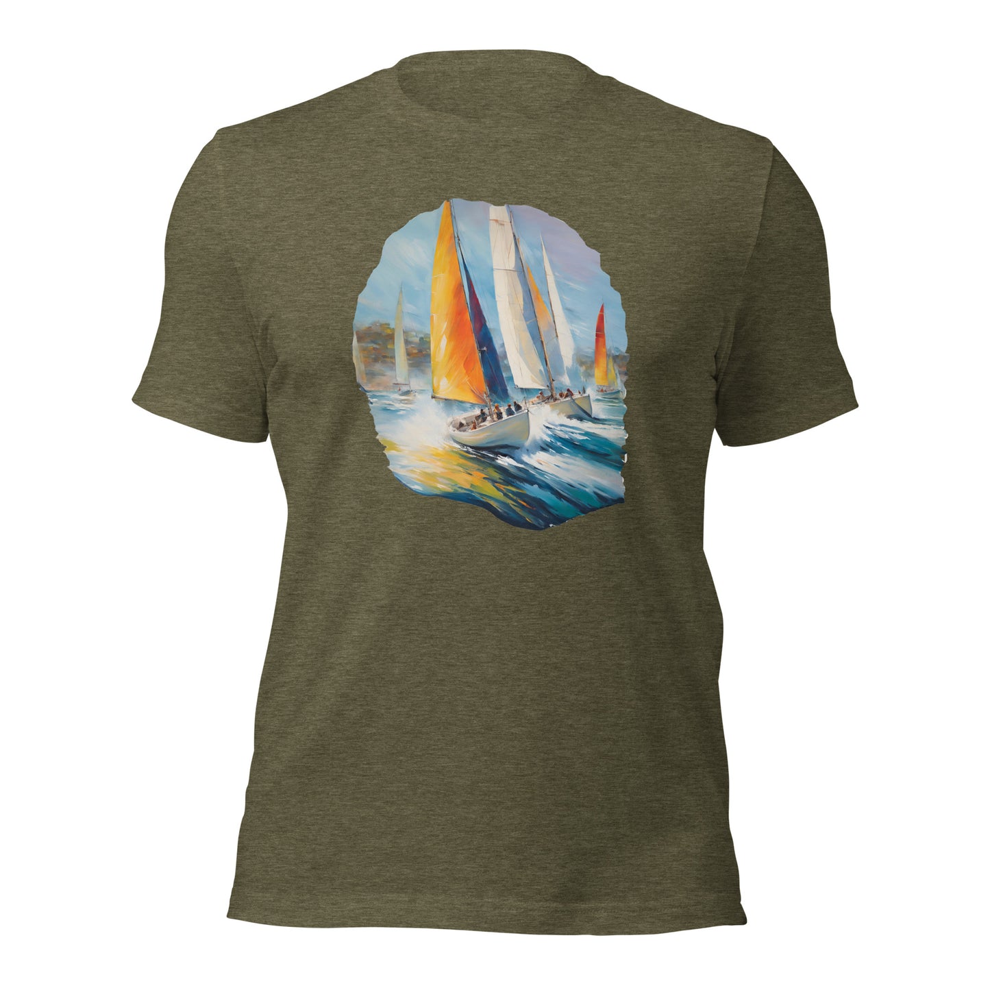 Sailboat Racing Painting Unisex t-shirt
