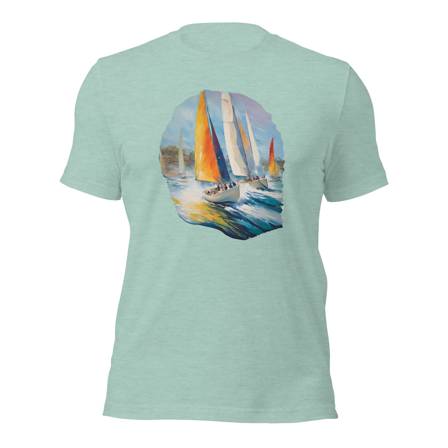 Sailboat Racing Painting Unisex t-shirt