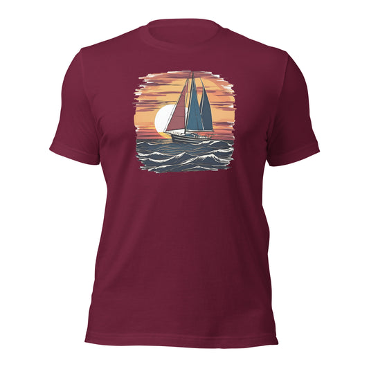 Sailing Sunset Unisex t-shirt