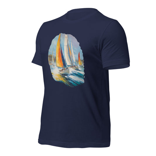Sailboat Racing Painting Unisex t-shirt