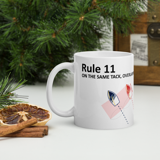 Rule 11 - On the Same Tack, Overlapped Coffee Mug 11oz