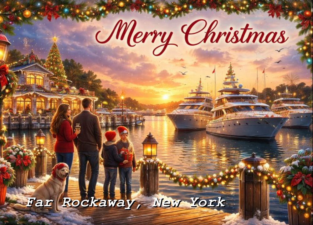 Far Rockaway, New York Postcard | Celebrate the Rockaway Coast - Bryan Yacht Club