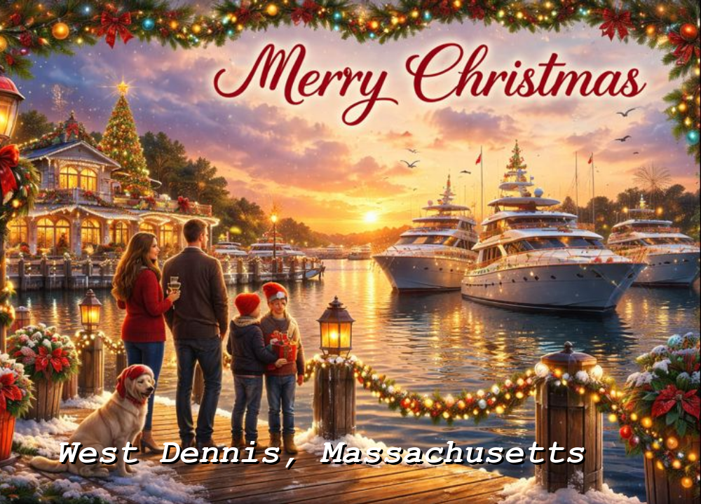 West Dennis, Massachusetts Postcard | Celebrate the Cape! - Bryan Yacht Club