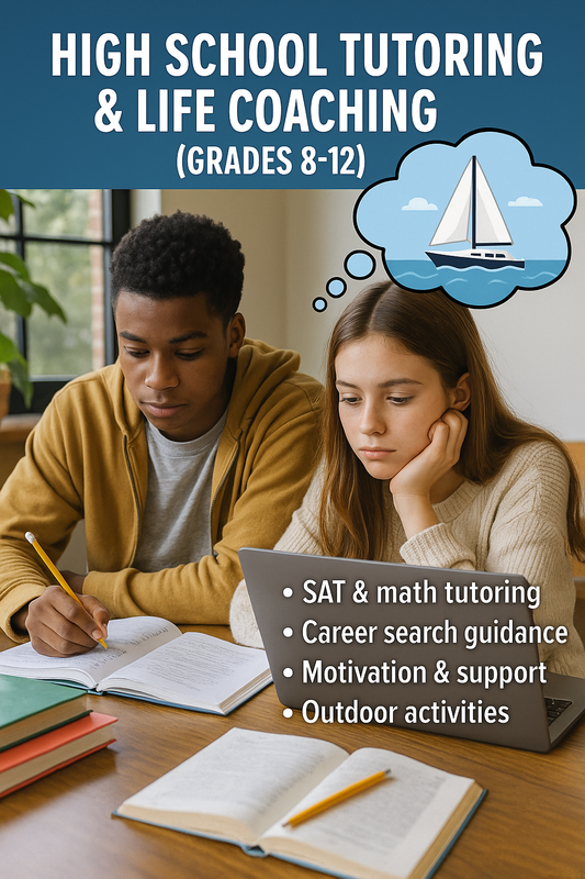 Chart Your Course - High School Tutoring & Life Coaching Program (Grades 8–12)