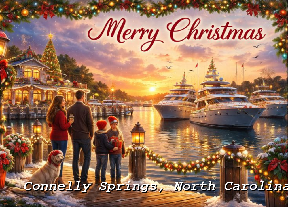 Connelly Springs, North Carolina Postcard | Celebrate North Carolina - Bryan Yacht Club