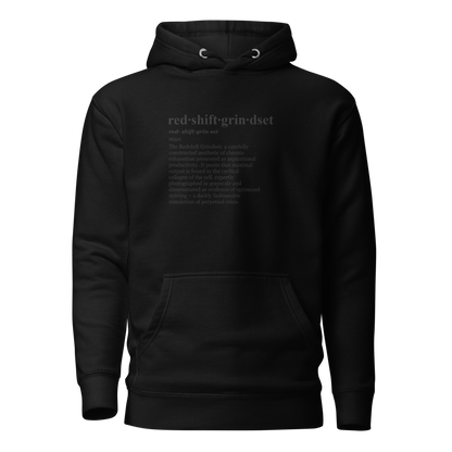 Gray hoodie - algorithmic entropy strategic collapse grind.