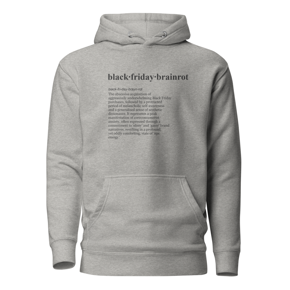 Gassy gift guides slimey black friday, beige hoodie