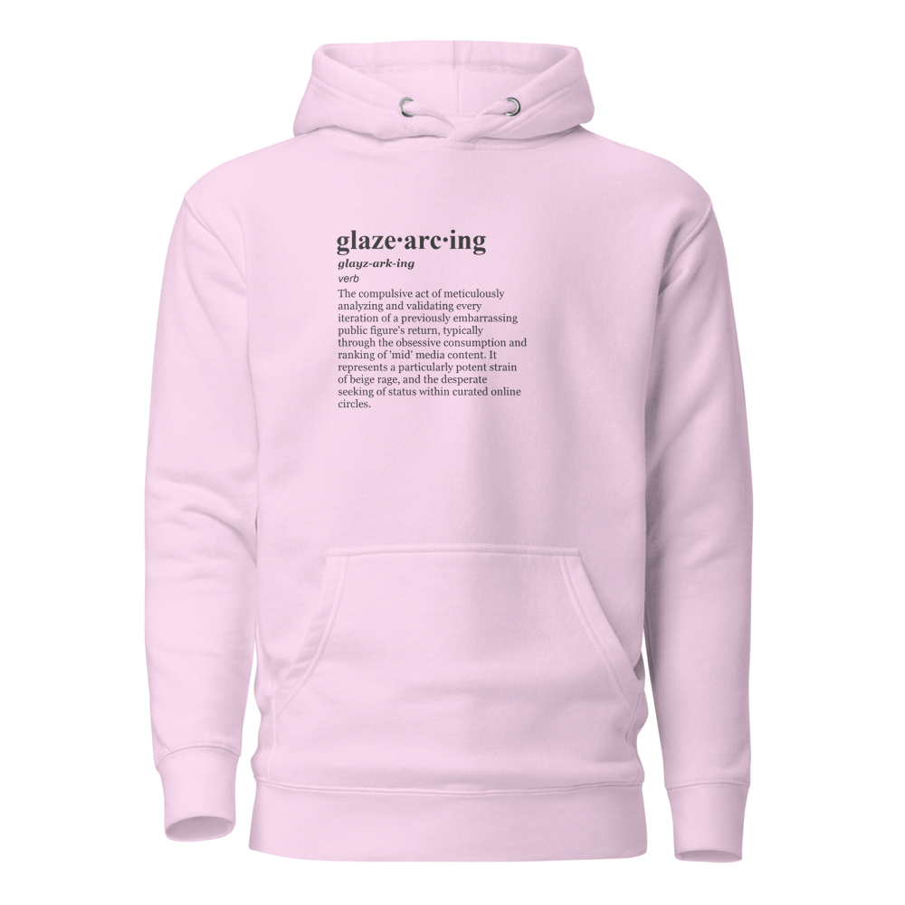 Gatekeeping glazes: Beige rage aesthetic hoodie