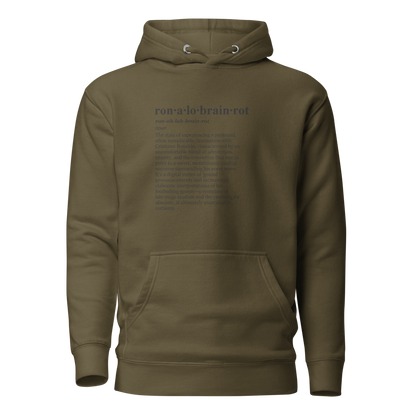 Goated Aesthetic hoodie - a football fan's digital sun stare.