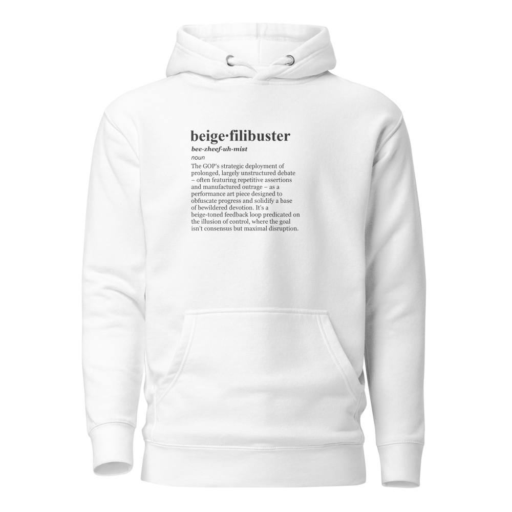 Beige rage takeover: Alpha male spiral hoodie – a chaotic, spiraling design.