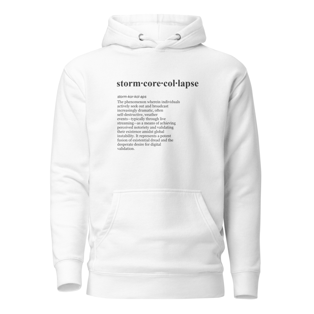 Redpilled gale force black storm siren hoodie, bussin’ blizzard vibes