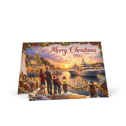 Beautiful, vibrant matte postcard for Clayton, Georgia – perfect for sending a greeting!
