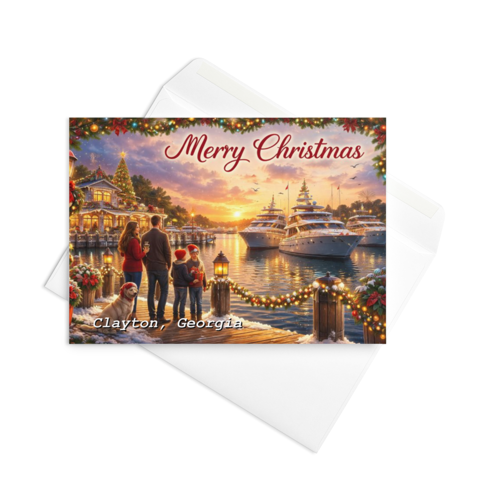 Postcards and envelopes set – a stylish choice for Clayton, Georgia.