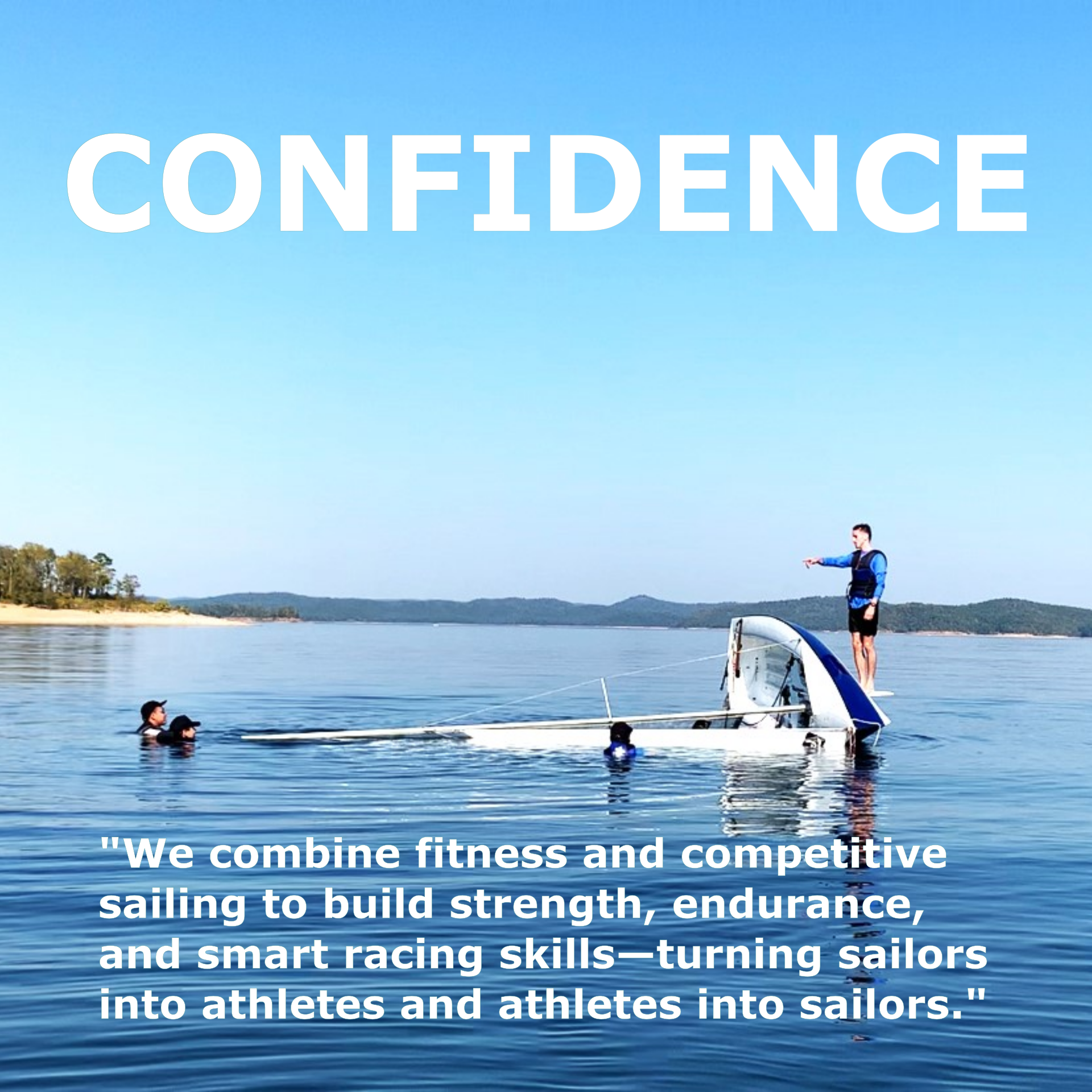 Sailing lessons near you showing students learning to sail and building confidence during a hands-on sailing class