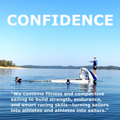 Sailing lessons near you showing students learning to sail and building confidence during a hands-on sailing class