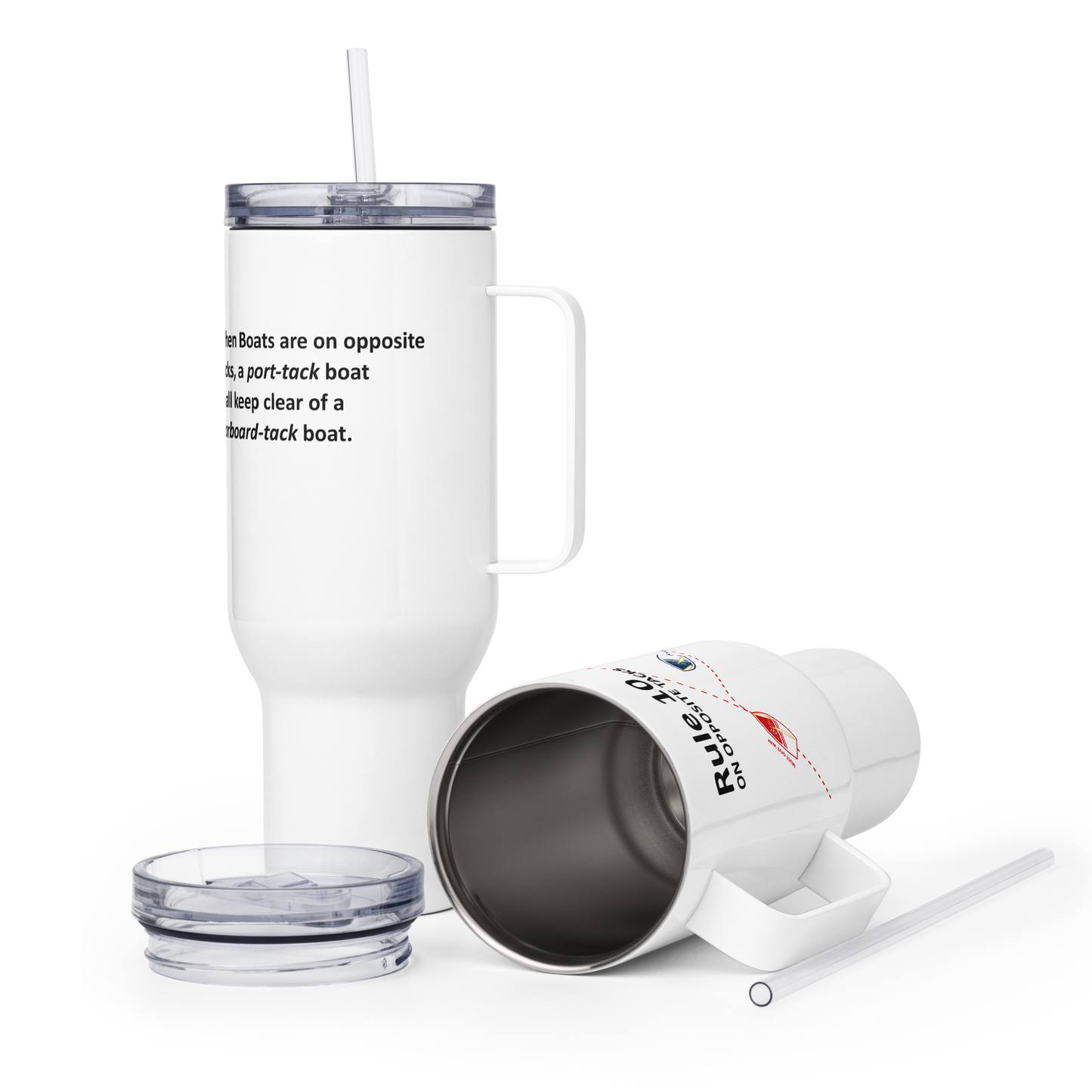 Rule 10 - On Opposite Tacks Custom Tumbler 40oz