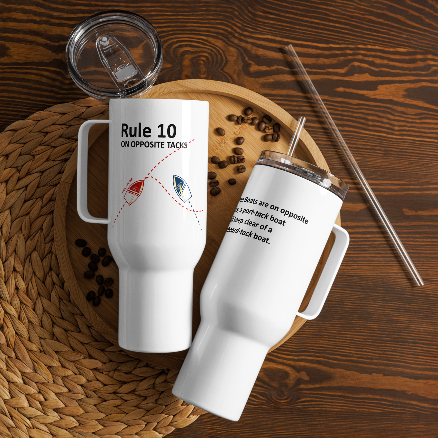 Rule 10 - On Opposite Tacks Custom Tumbler 40oz