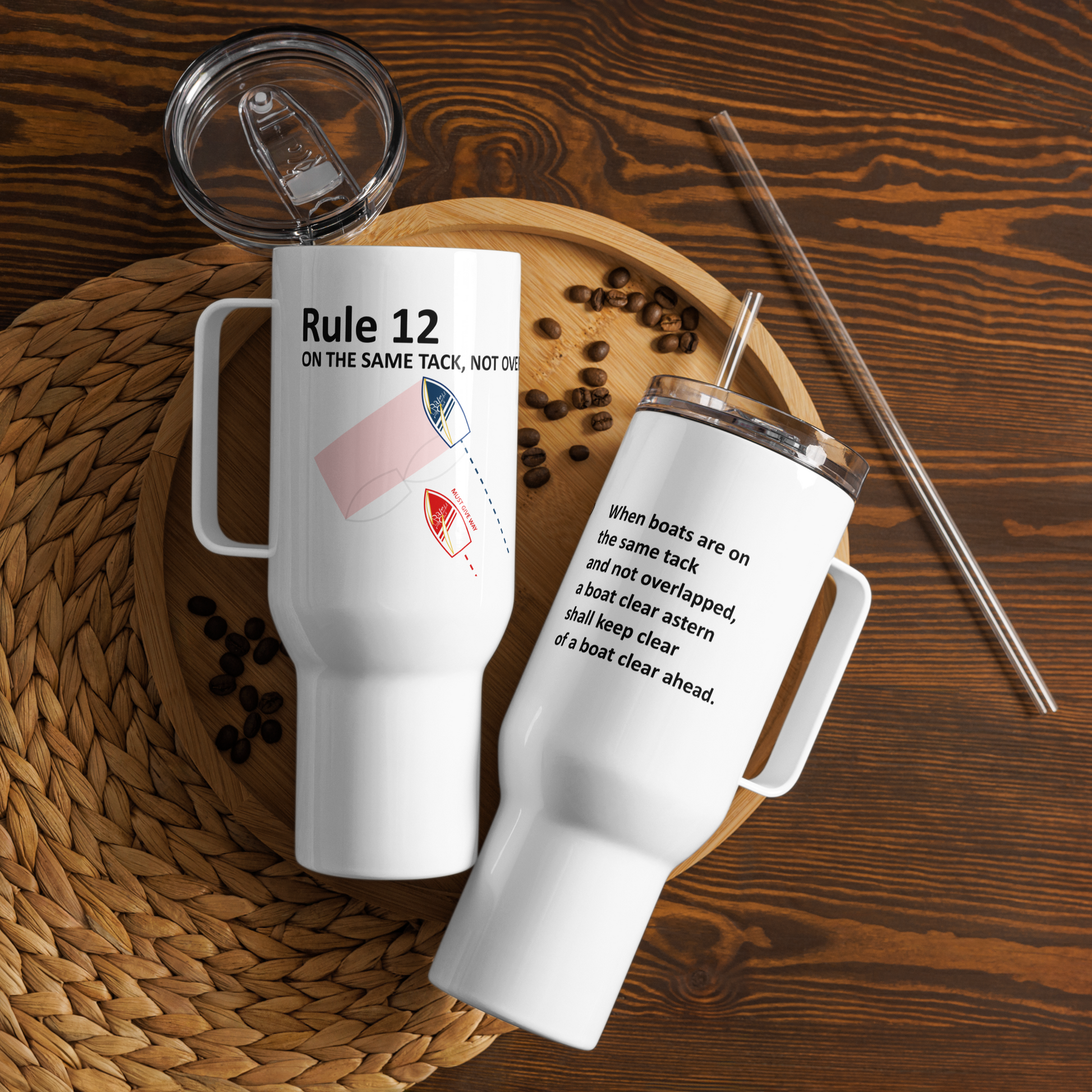 Rule 12 - On The Same Tack, Not Overlapped Custom Tumbler 40oz