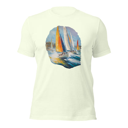 Sailboat Racing Painting Unisex t-shirt