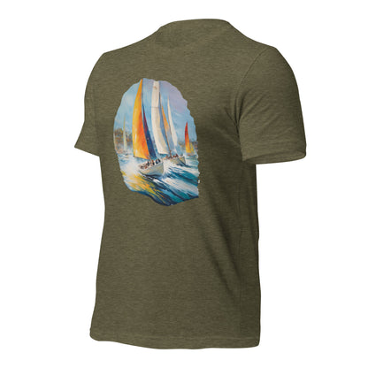 Sailboat Racing Painting Unisex t-shirt