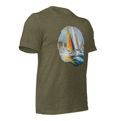 Sailboat Racing Painting Unisex t-shirt