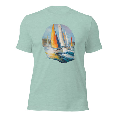 Sailboat Racing Painting Unisex t-shirt