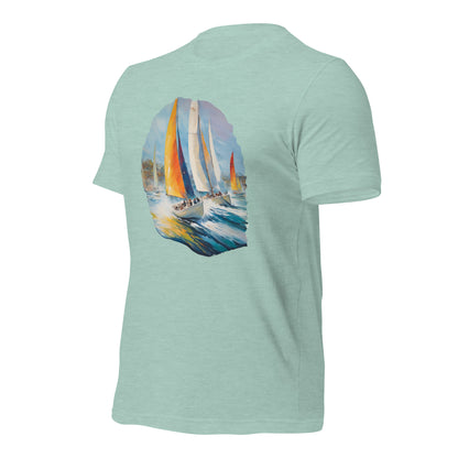 Sailboat Racing Painting Unisex t-shirt