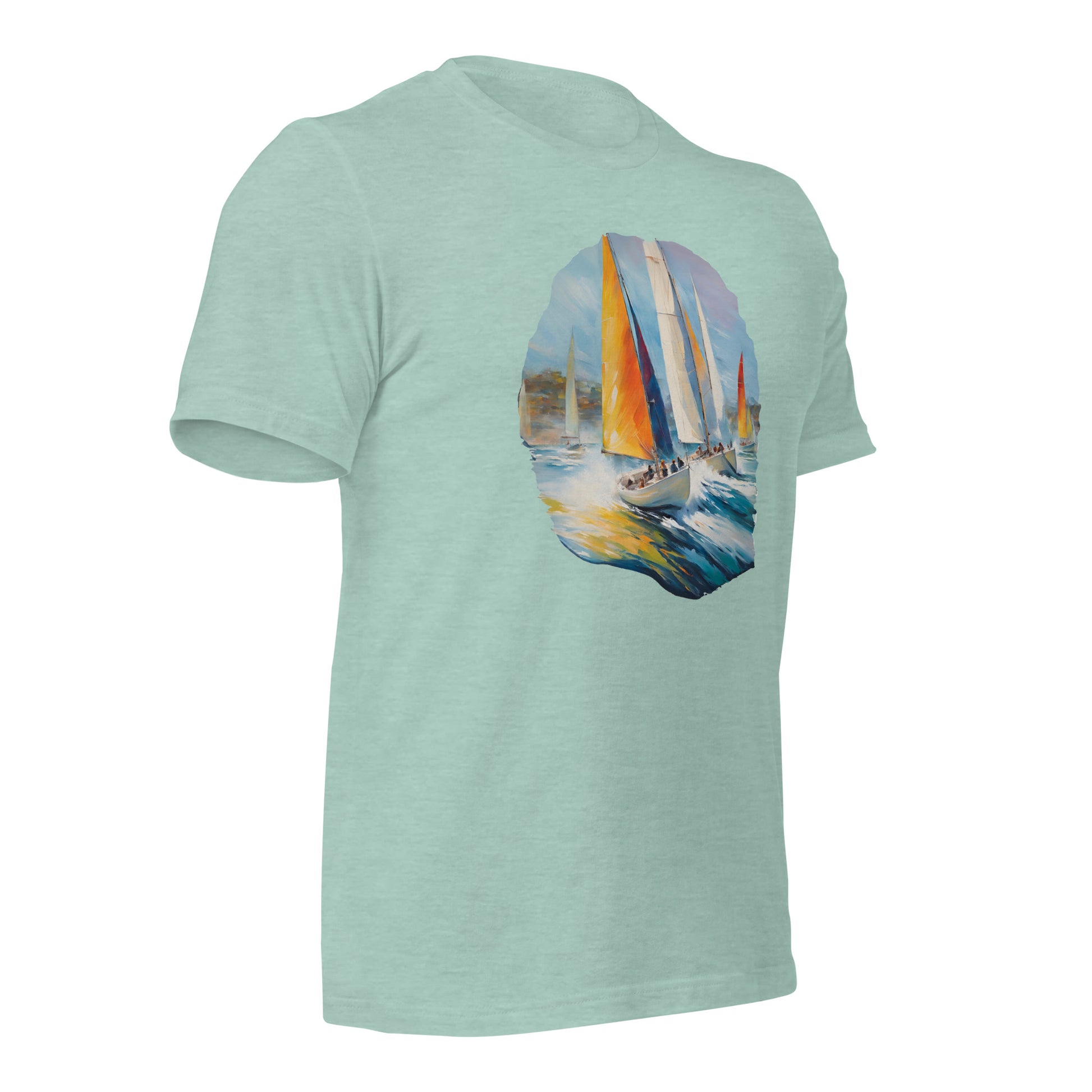 Sailboat Racing Painting Unisex t-shirt