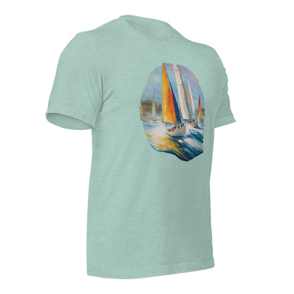 Sailboat Racing Painting Unisex t-shirt