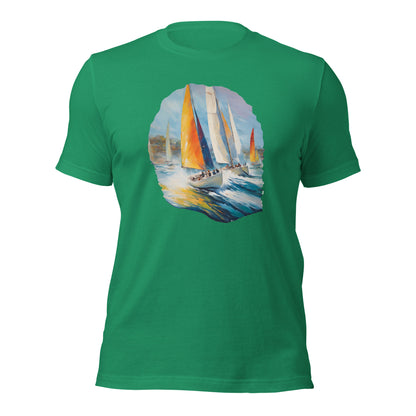 Sailboat Racing Painting Unisex t-shirt