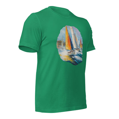 Sailboat Racing Painting Unisex t-shirt