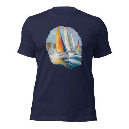 Sailboat Racing Painting Unisex t-shirt