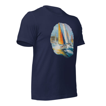 Sailboat Racing Painting Unisex t-shirt