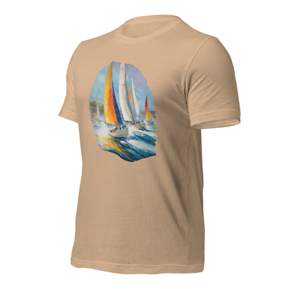 Sailboat Racing Painting Unisex t-shirt