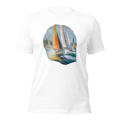 Sailboat Racing Painting Unisex t-shirt