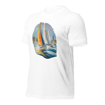 Sailboat Racing Painting Unisex t-shirt