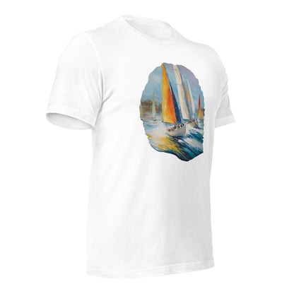 Sailboat Racing Painting Unisex t-shirt