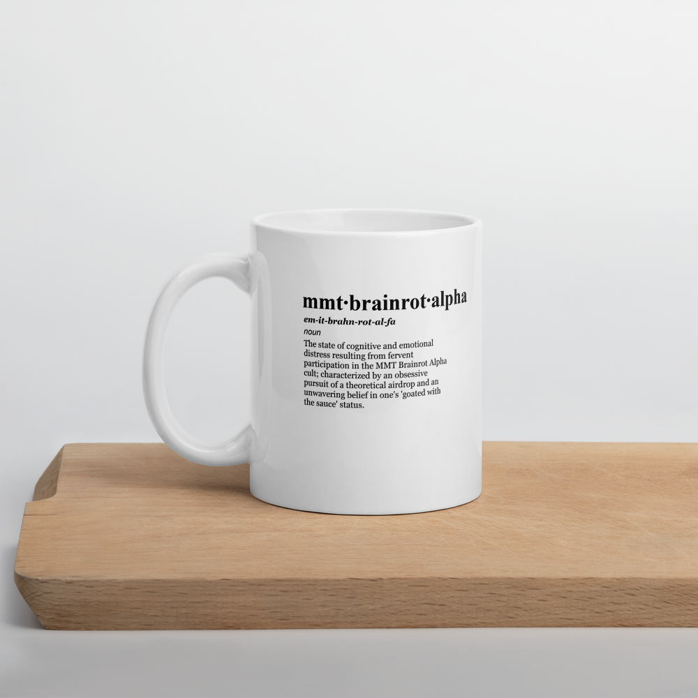 Beige coffee mugs - crypto cult alpha with the sauce.