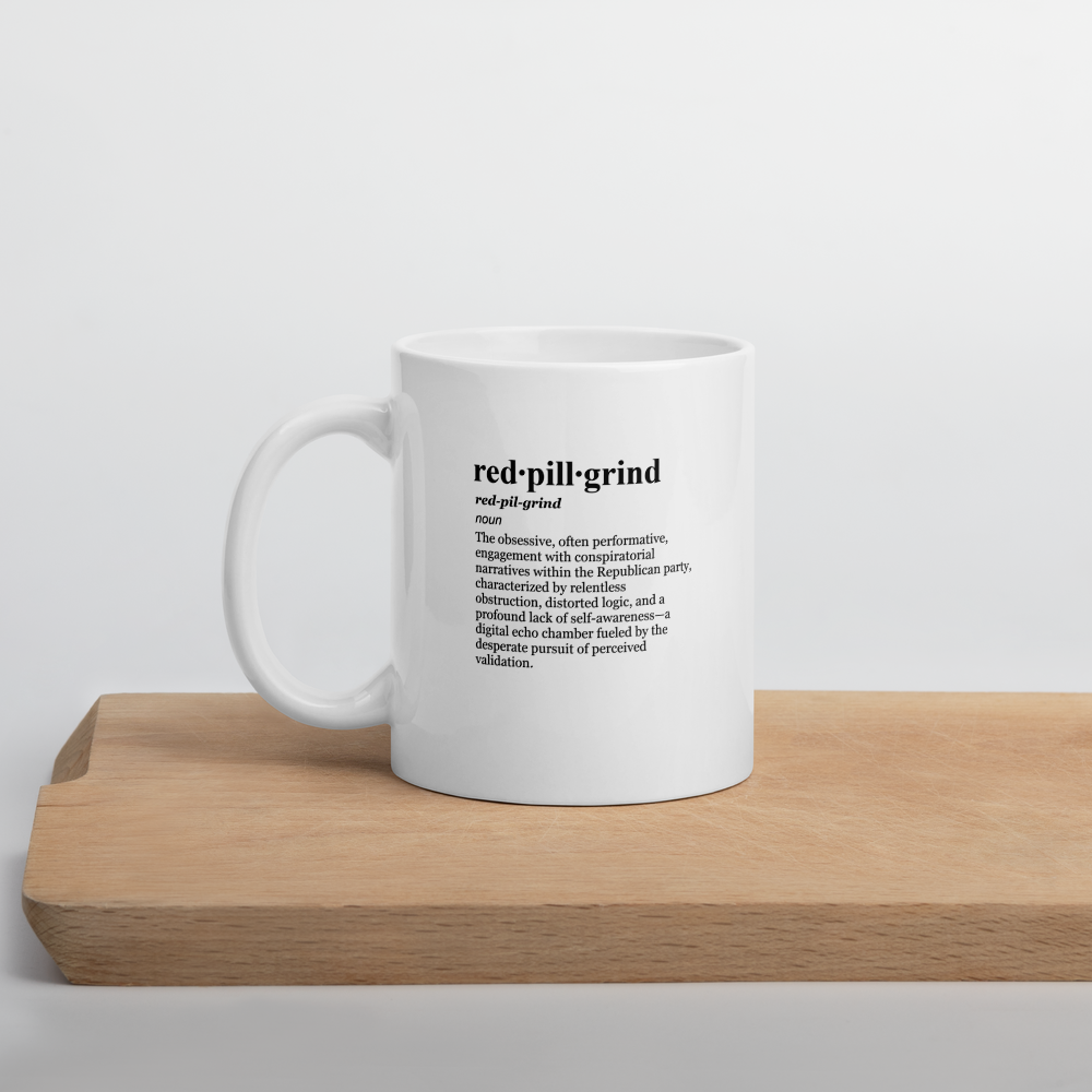 Glossy redpilled coffee mugs - filibuster chaos