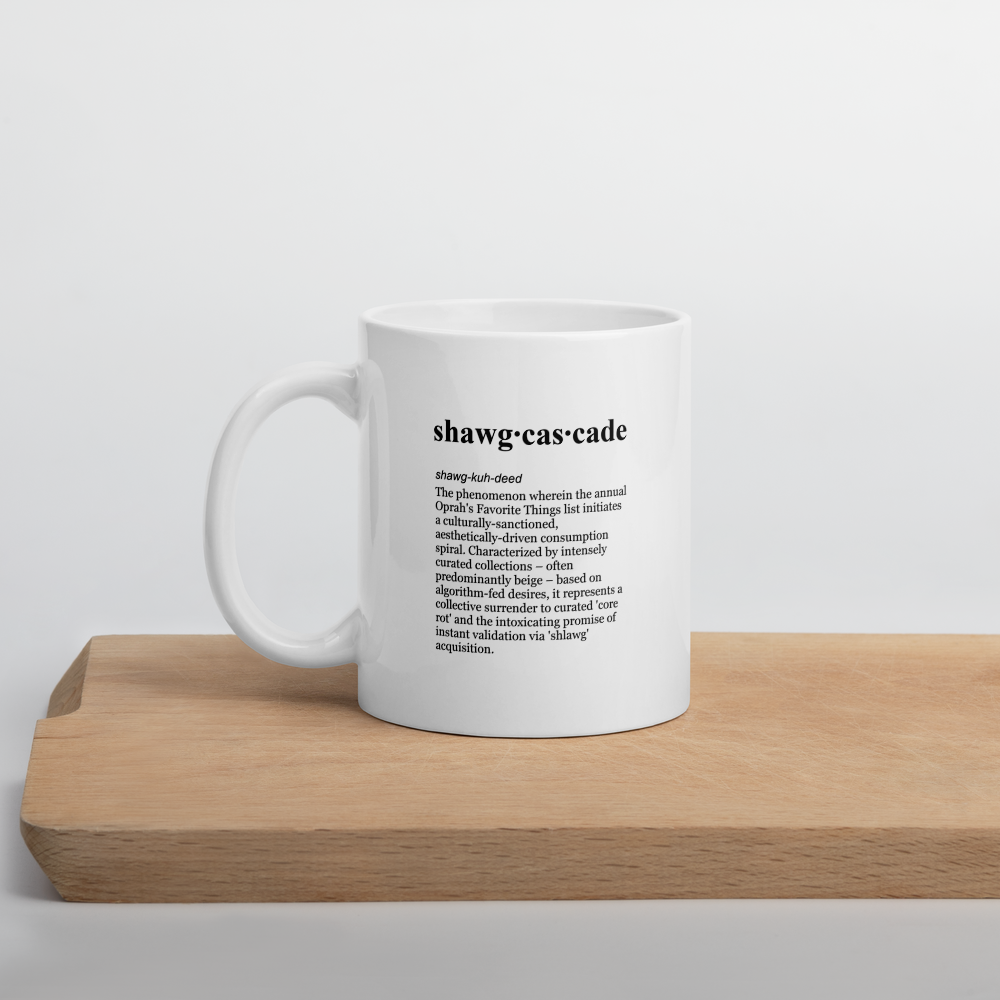 Beige ceramic coffee mugs – algorithm fatigue drip, perfect.