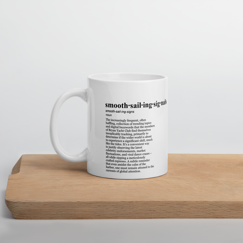 Neutral beige ceramic coffee mugs – perfect for yacht club news & investment news.