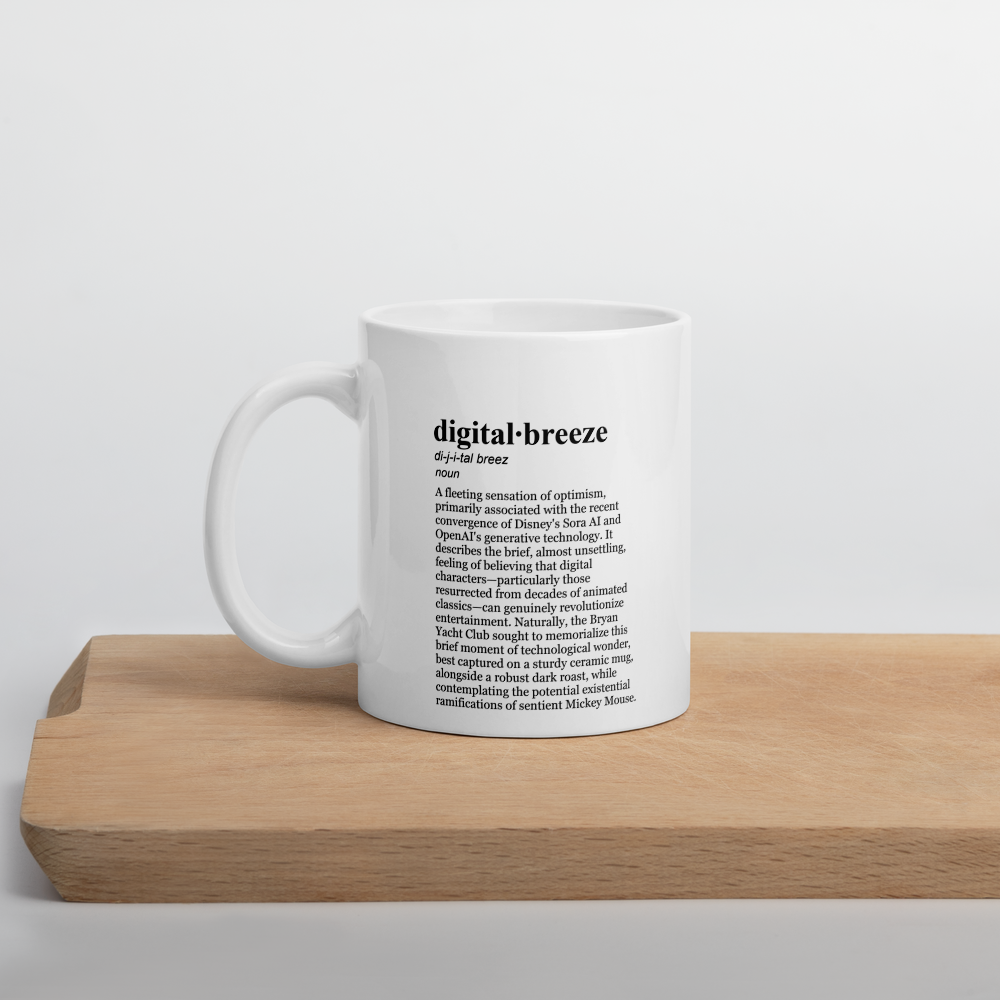 Yacht Club Digital Art – glossy white ceramic coffee mugs, a digital character mug.