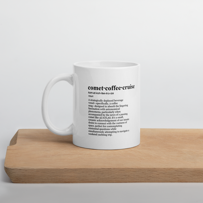 Comet coffee mug, ideal for winter comet mug.
