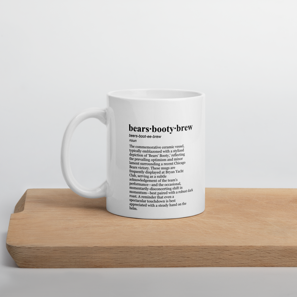 This grey NFL Coffee Mug is ideal for a Yacht Club Brew.