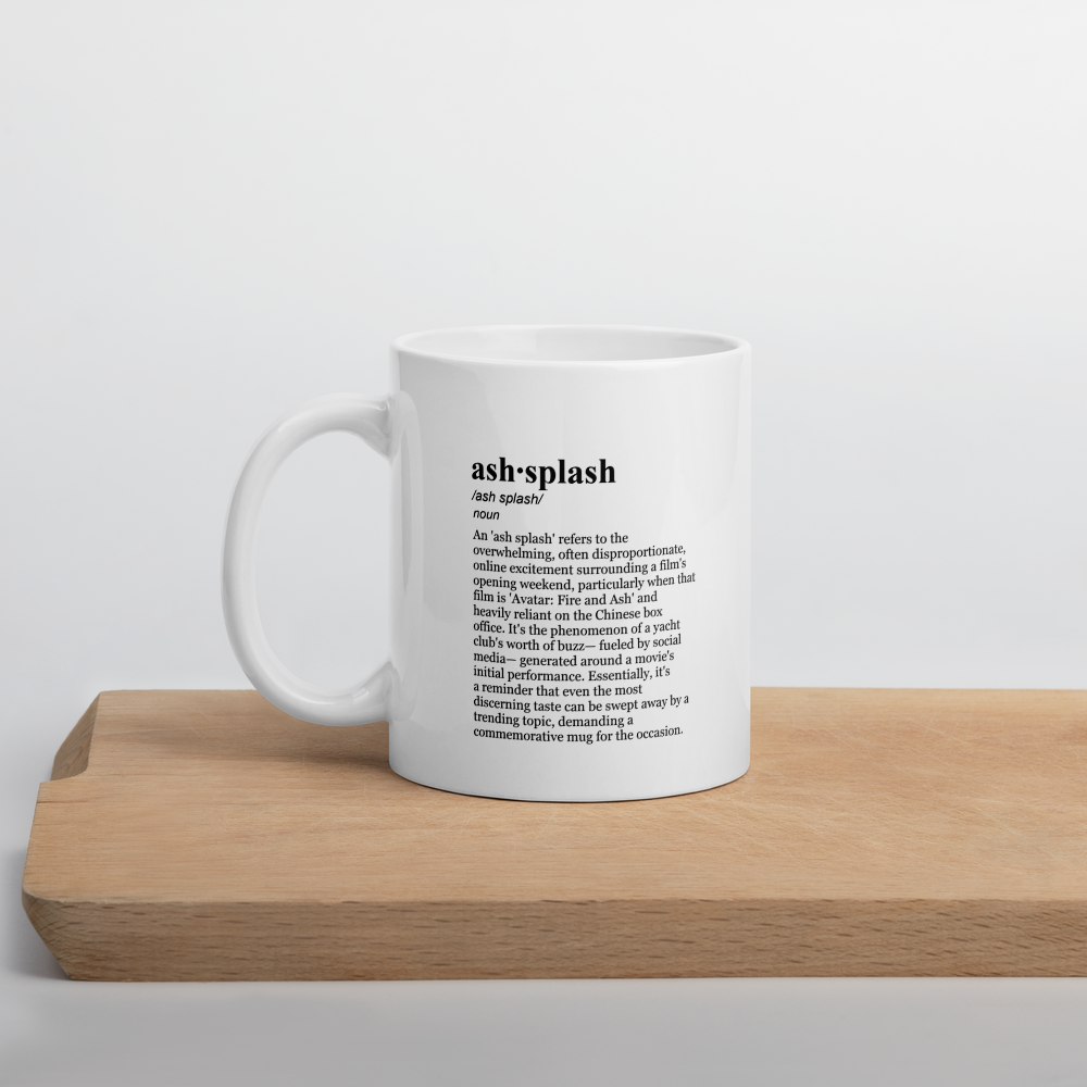 Black ceramic coffee mugs – Hollywood Opening Mug, ideal for your morning brew.