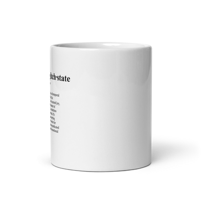 Beige coffee mugs – a visual manifestation of Oprah’s glitch state.