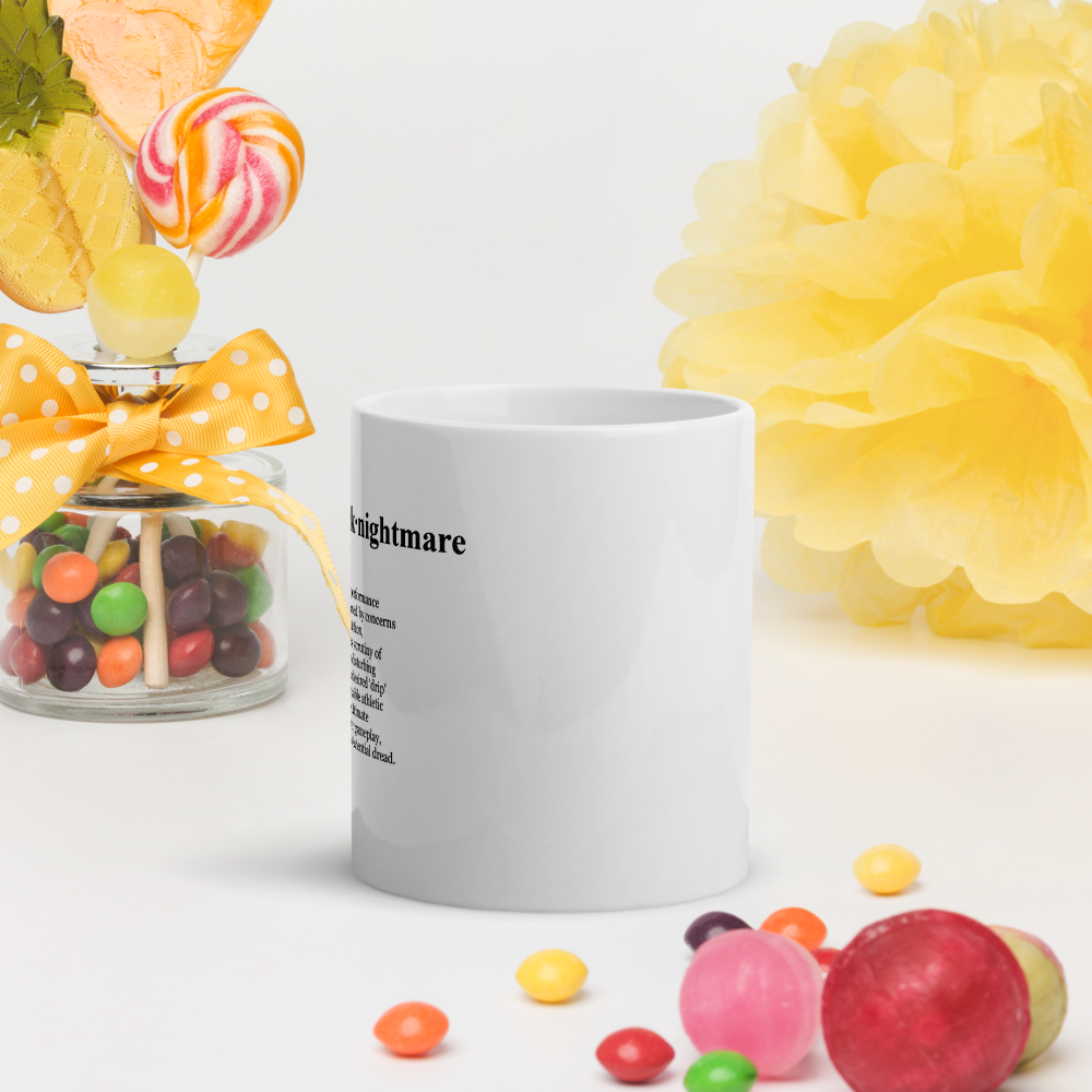 Glossy white ceramic mugs – perfect for any fanum.