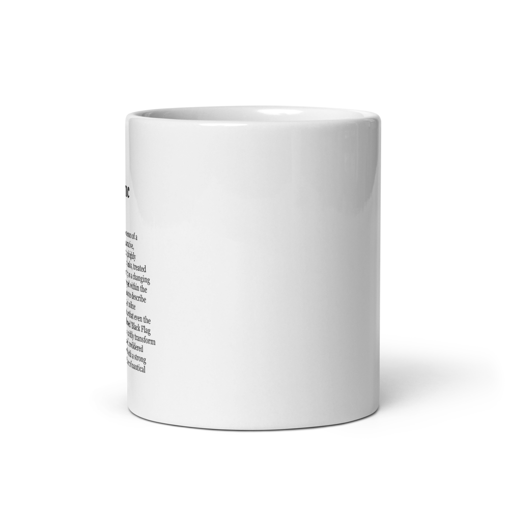 Glossy black ceramic coffee mugs - Pirate Remake Mug