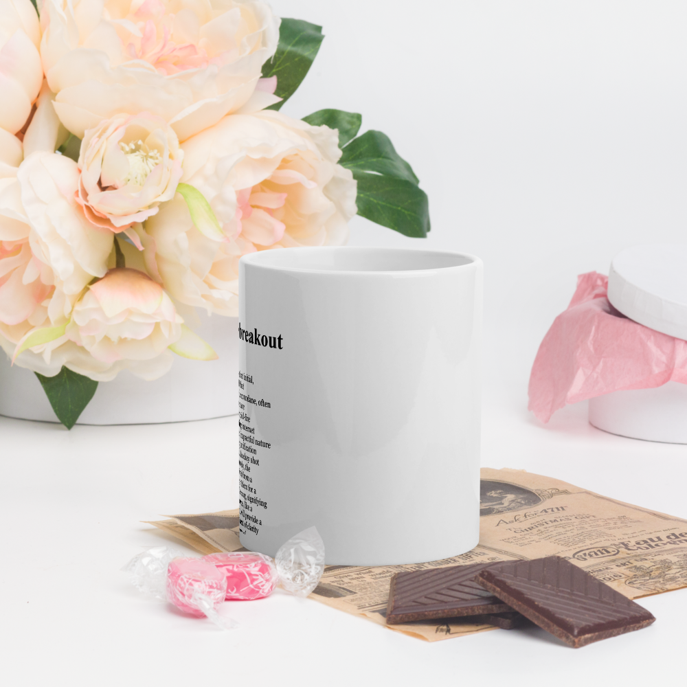 Silver ceramic coffee mugs, Bryan Yacht Club Mug.