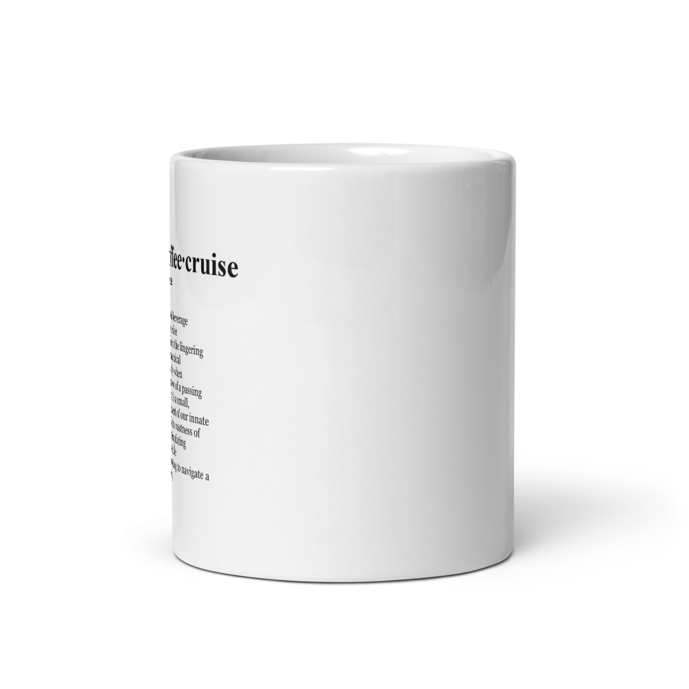 Ceramic coffee mug, great for a yacht club mug.